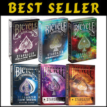 Load image into Gallery viewer, Premium Bicycle Stargazer Playing Cards 6-Pack - Limited Edition Collector's Set