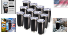 Load image into Gallery viewer, Versatile 12-Pack Travel Tumblers - Stylish and Safe for Hot &amp; Cold Beverages