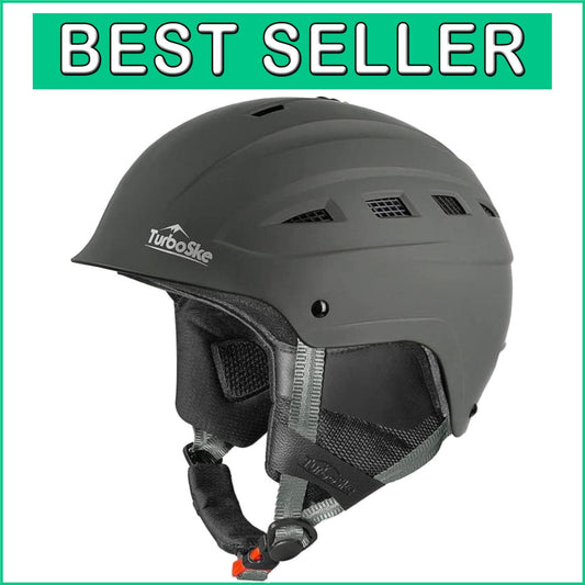 Adjustable Snow Sports Helmet in Matte Gray - Perfect for Skiing & Snowboarding