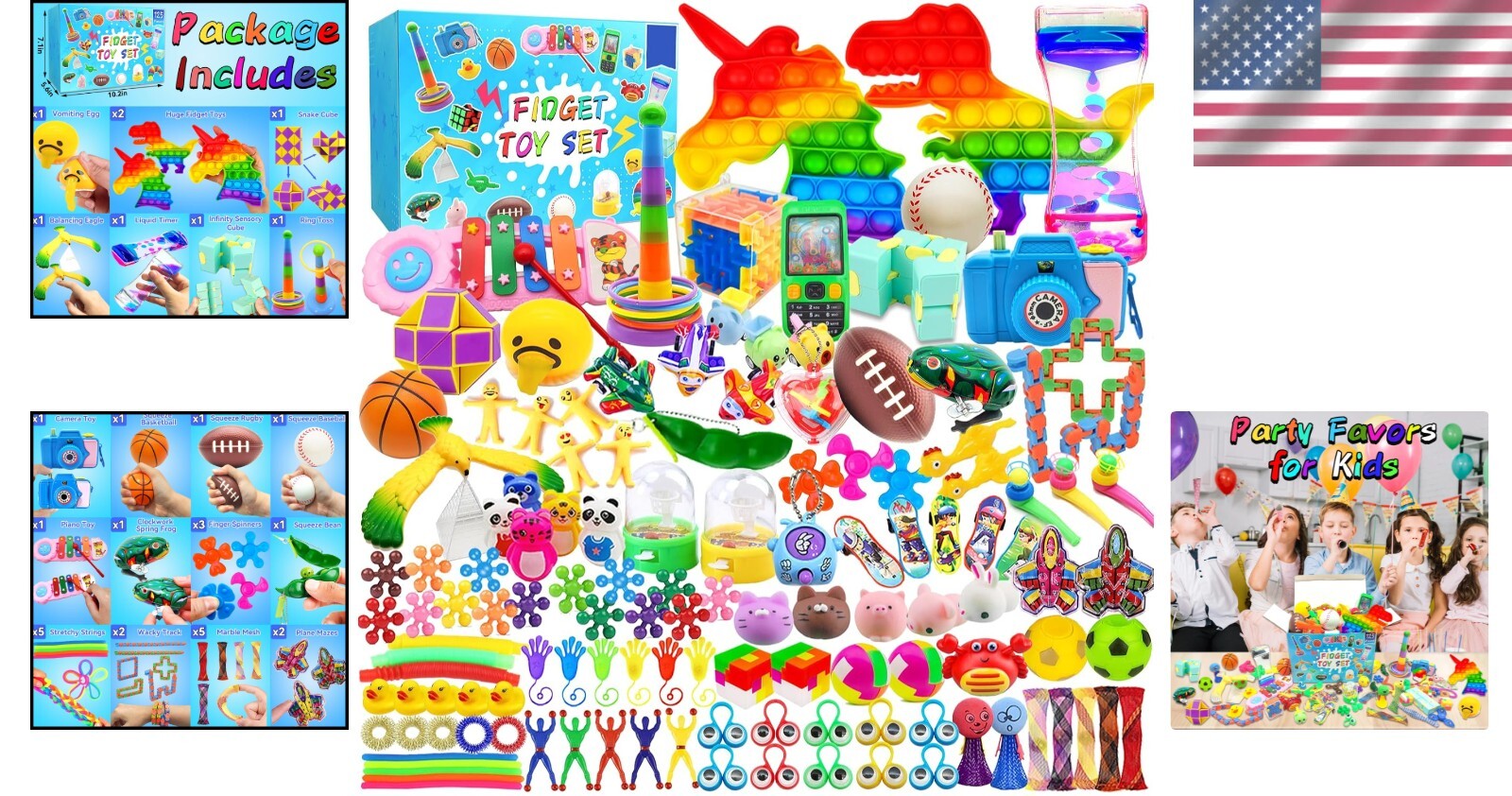 125 Unique Fidget Toys - Perfect for Classroom Rewards and Birthday Parties