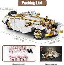 Load image into Gallery viewer, 10003 Vintage Classic Car Model Kit with 868+ Building Blocks for Enthusiasts