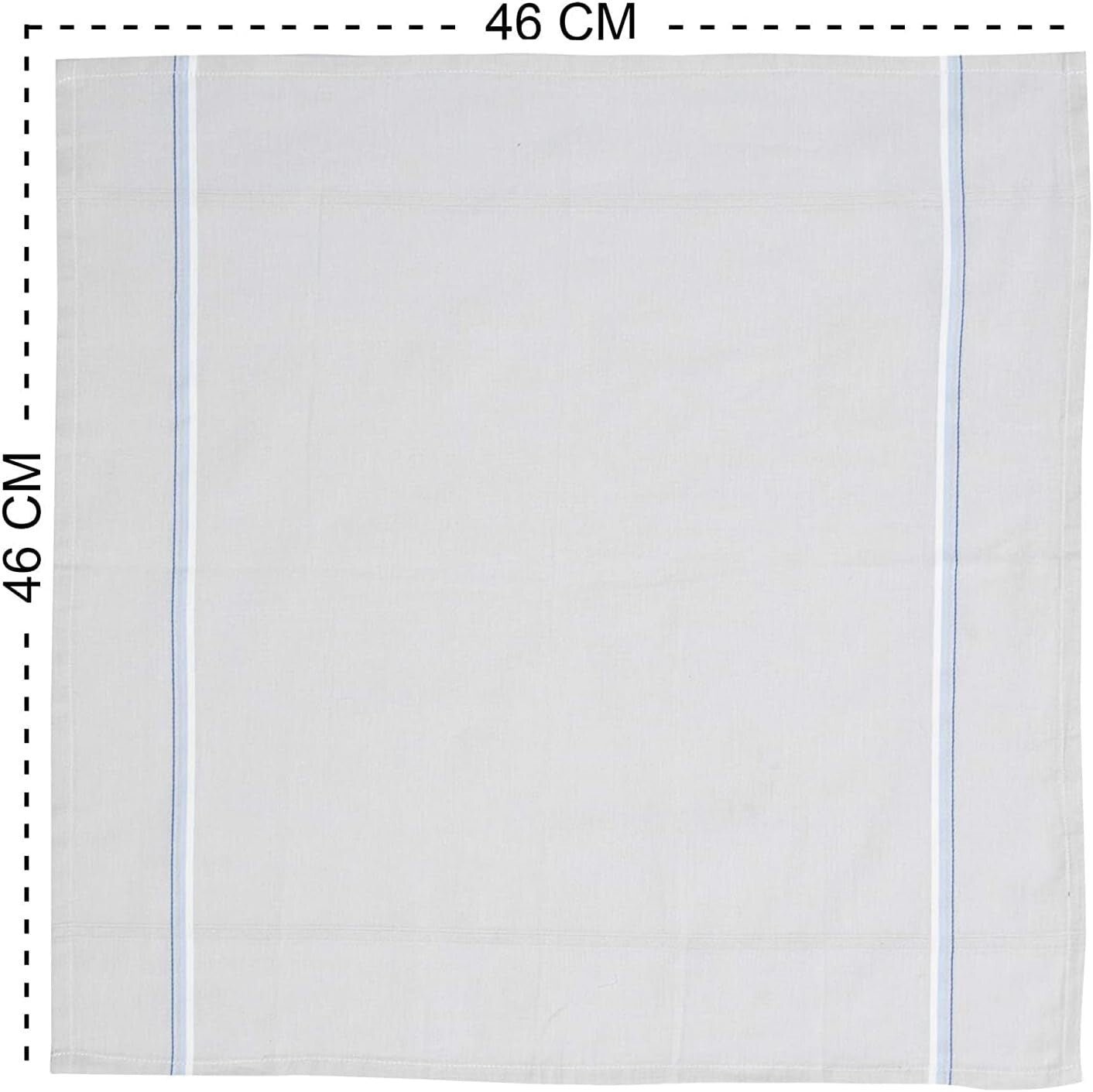 Durable & Stylish 10 Piece Cotton Hankie Set - Skin-Friendly & Machine Washable