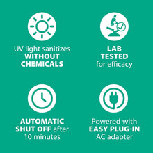 Load image into Gallery viewer, Travel-Friendly UV Tooth Brush Sanitizer - 99.9% Microbe Elimination in 10 Min