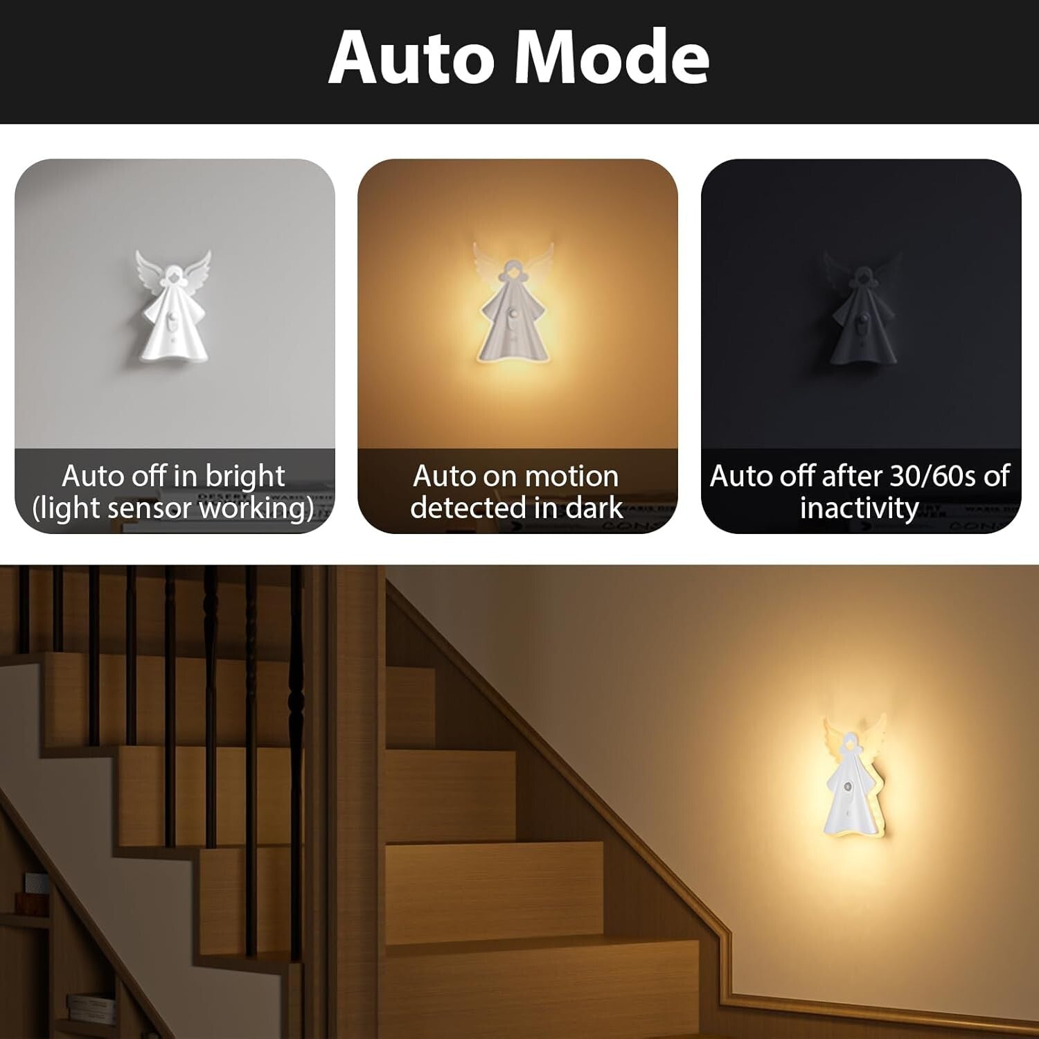 2PCS Touch LED Night Lights - Adjustable Brightness, Remote, Perfect for Gifts