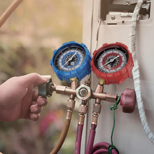 Load image into Gallery viewer, A/C Manifold Gauge Set with Durable Hoses - Ideal for Automotive Refrigerants