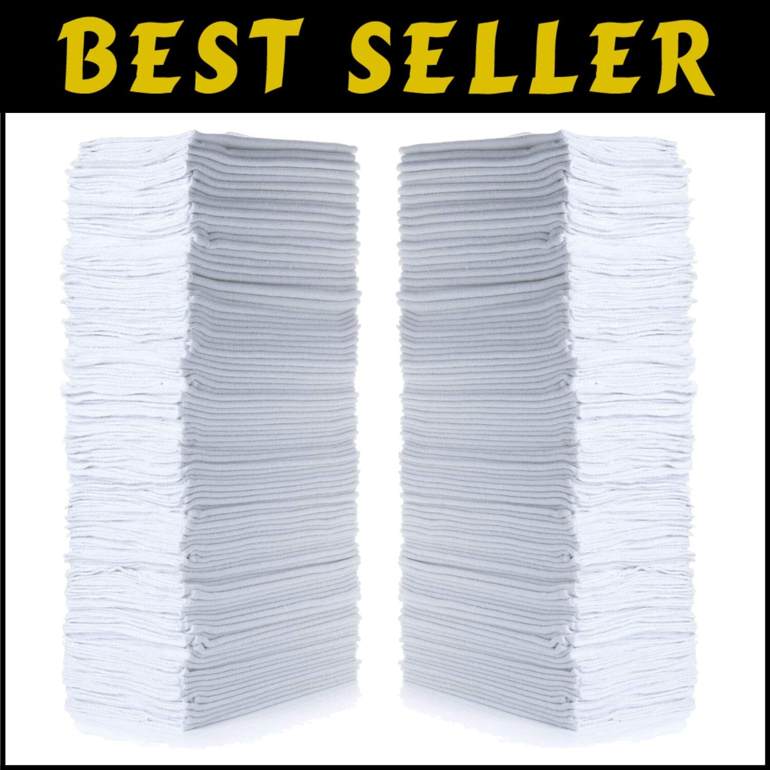 Versatile 600 Count Cotton Shop Towels, 14"x12" - Ideal for All Cleaning Needs