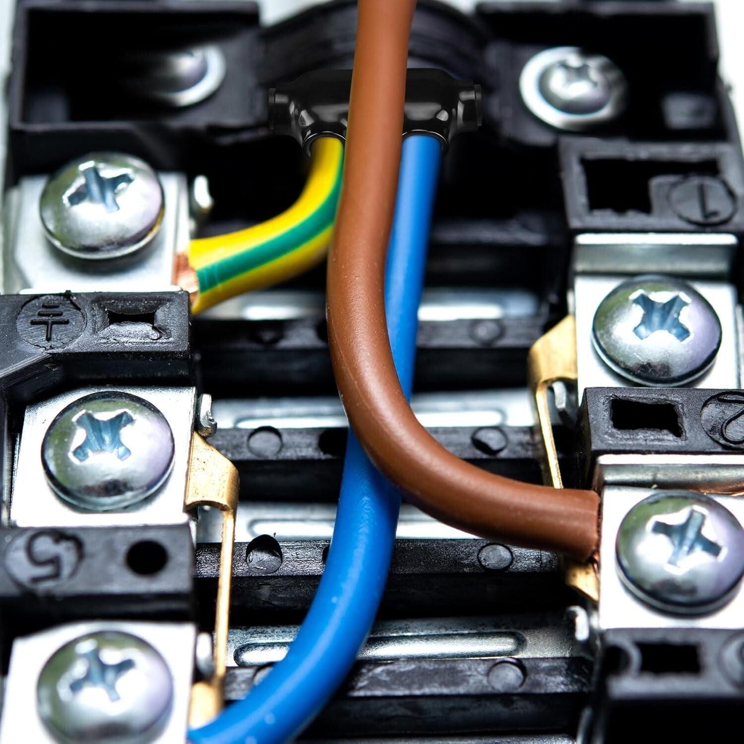 Durable Black Splice Connectors with Oxide Inhibitor - 5 Pack for 2/0-6 Wires