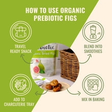 Load image into Gallery viewer, Delicious Sun-Dried Organic Figs with Chicory Fiber - 5 Convenient Snack Packs
