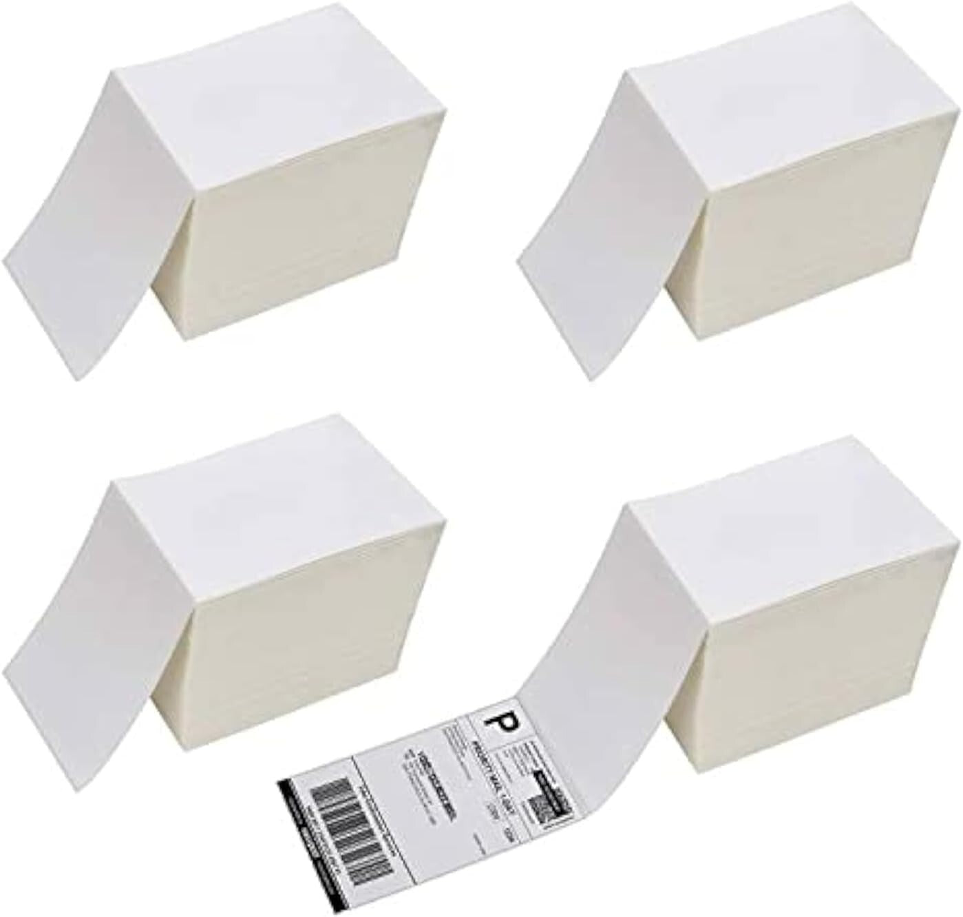 4000 Eco-Friendly 4x6 Direct Thermal Labels with Perforation for Fast Shipping