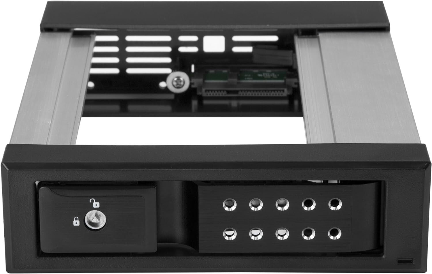 Aluminum Hot Swap Bay for 3.5" SATA/SAS Drives - 6Gbps Transfer Speeds