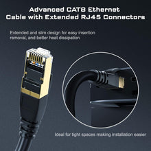 Load image into Gallery viewer, Heavy-Duty 60FT Cat8 Ethernet Cable, Weatherproof for Indoor &amp; Outdoor Use