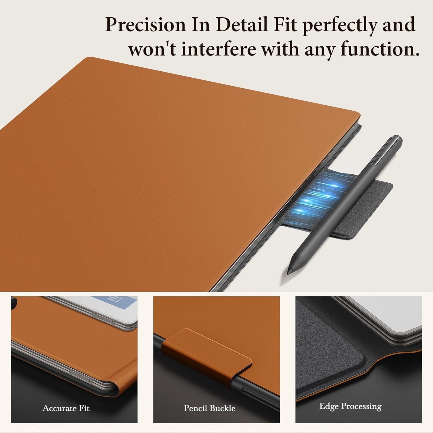 Elegant and Lightweight Magnetic Case for Remarkable Paper Pro - Brown Finish