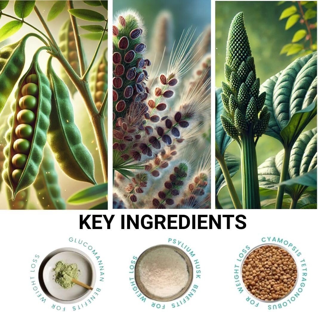 Natural Appetite Support Formula: Vegan Glucomannan for Women's Digestive Health