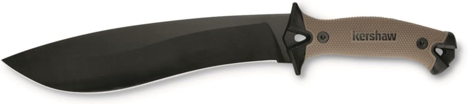 Camp 10 Tan Machete - 10-Inch Fixed Blade, Durable Survival Tool with Sheath