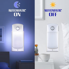Load image into Gallery viewer, Dusk to Dawn Emergency Night Light &amp; Flashlight with Foldable Plug - 3 Count