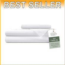 Load image into Gallery viewer, Breathable Bamboo Bed Sheet Set - Twin XL Size, Cooling Luxury with 1 Pillowcase