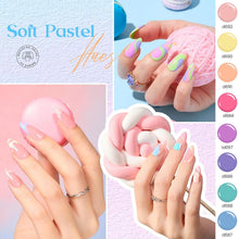 Load image into Gallery viewer, 50-Color Glitter Gel Nail Art Set with Built-in Brushes - Spring Summer Shades