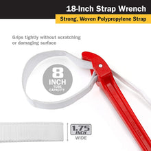 Load image into Gallery viewer, Versatile 18-Inch Strap Wrench for Plastic &amp; Metal Fittings - Lightweight Design
