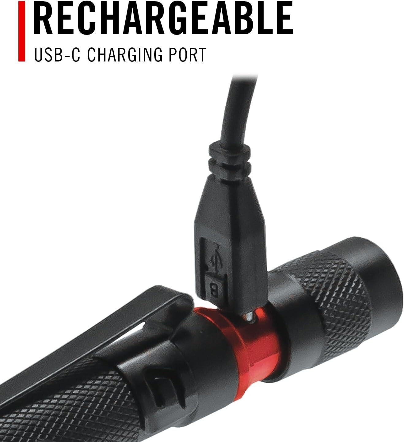 Versatile 500 Lumen Rechargeable Twist Focus Penlight - Ideal for Professionals