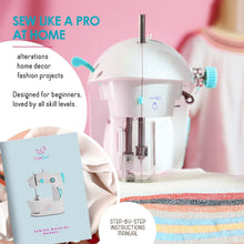 Load image into Gallery viewer, All-in-One Portable Sewing Machine for Beginners – Includes Patterns &amp; Tools