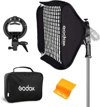 Load image into Gallery viewer, 32"x32" Softbox with Honeycomb Grid &amp; S-Type Bowens Mount Bracket for Studio Use