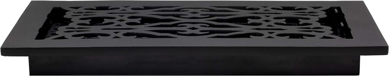 Durable 6 x 14 Inches Cast Iron Victorian Floor Register - Tool-Free Install