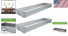 Load image into Gallery viewer, Durable &amp; Safe 2-Piece Raised Garden Bed Kit - 12x4x1FT for Herbs &amp; Fruits
