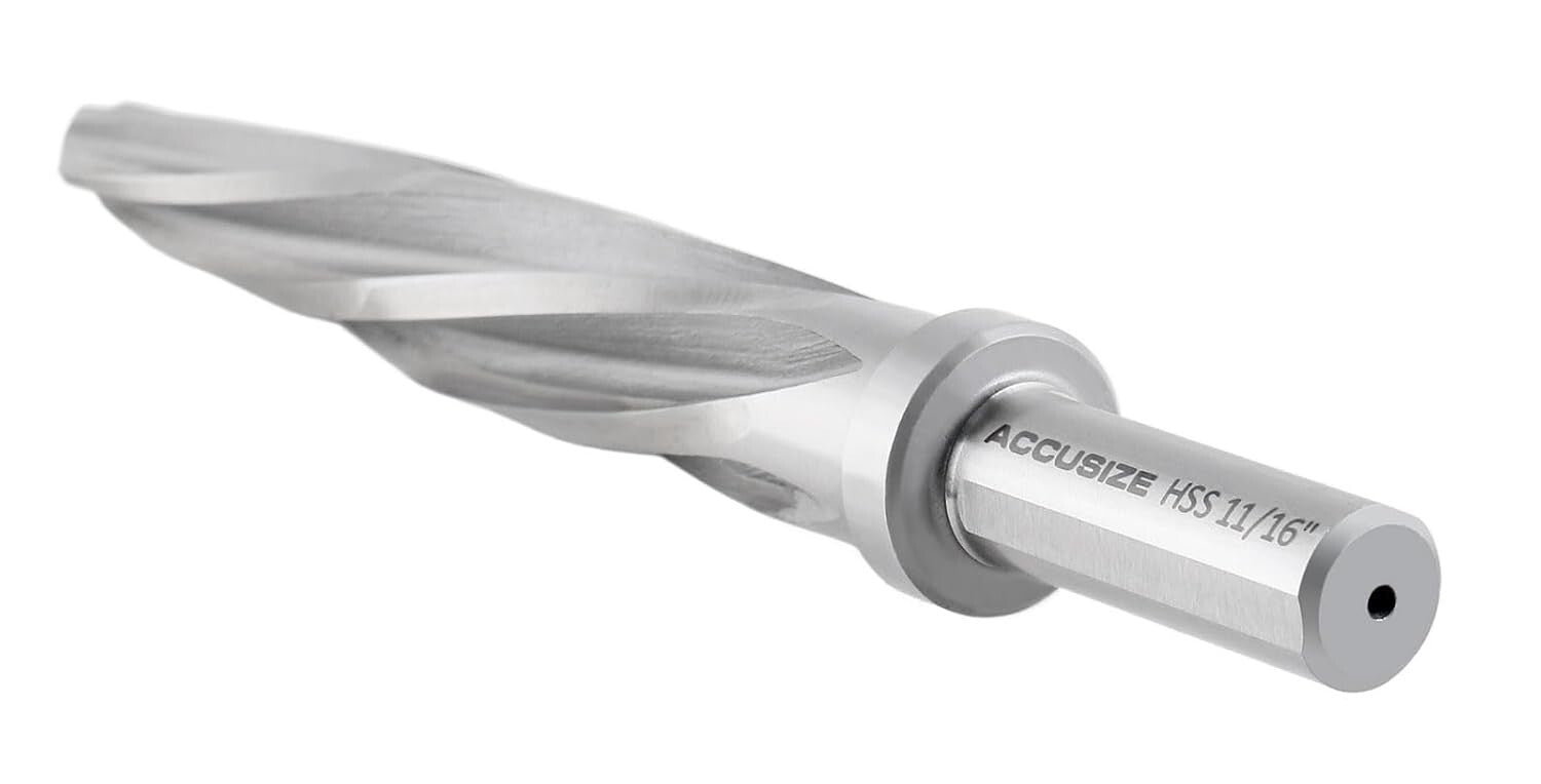 11/16'' HSS Reamer with 5 Flutes – Essential Tool for Metalworking Efficiency
