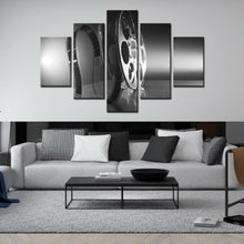 Load image into Gallery viewer, Cinematic 5 Piece Wall Art Set - Glossy Vintage Film Canvas for Home Theaters
