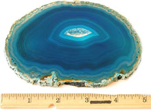 Load image into Gallery viewer, Colorful Agate Coaster Set (4) with Non-Slip Bumpers for Stylish Interiors