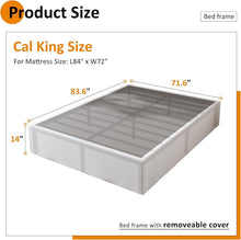 Load image into Gallery viewer, Under Bed Storage California King Frame - Fabric Cover &amp; Squeak Resistant