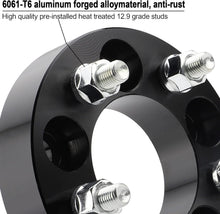 Load image into Gallery viewer, CNC Machined Black 2 Inch Wheel Spacers with Forged 6061-T6 Aluminum - Set of 4