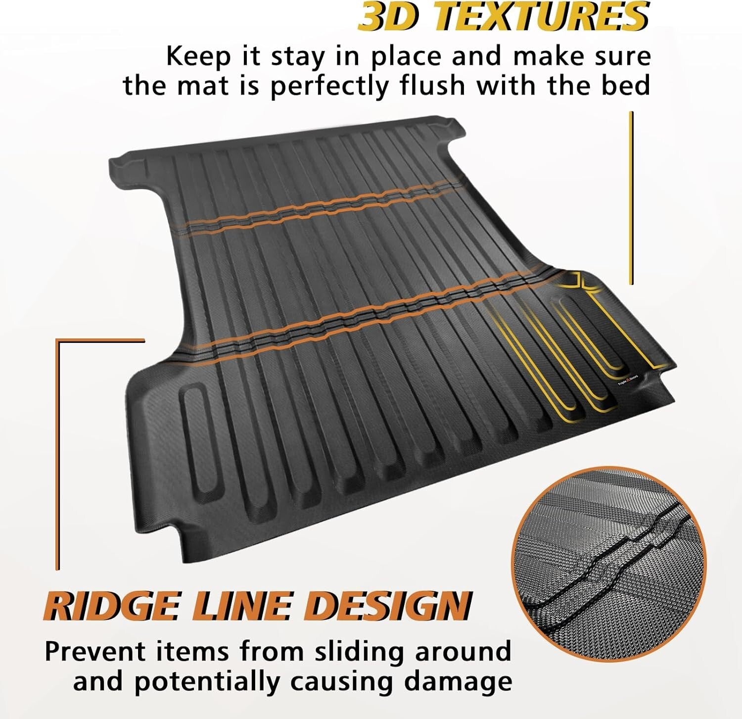 All-Weather TPE Truck Bed Mat & Full Set for 2019-2025 RAM 1500 Accessories