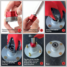 Load image into Gallery viewer, Lightweight 43-Piece Bearing Installation Kit with Standard &amp; Metric Adapters