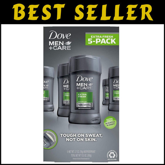 Non-Irritant Men+Care Antiperspirant with 1/4 Moisturizer - Extra Fresh 5-Pack