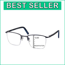 Load image into Gallery viewer, Lightweight Progressive Reading Glasses with Scratch-Resistant Blue Light Lenses