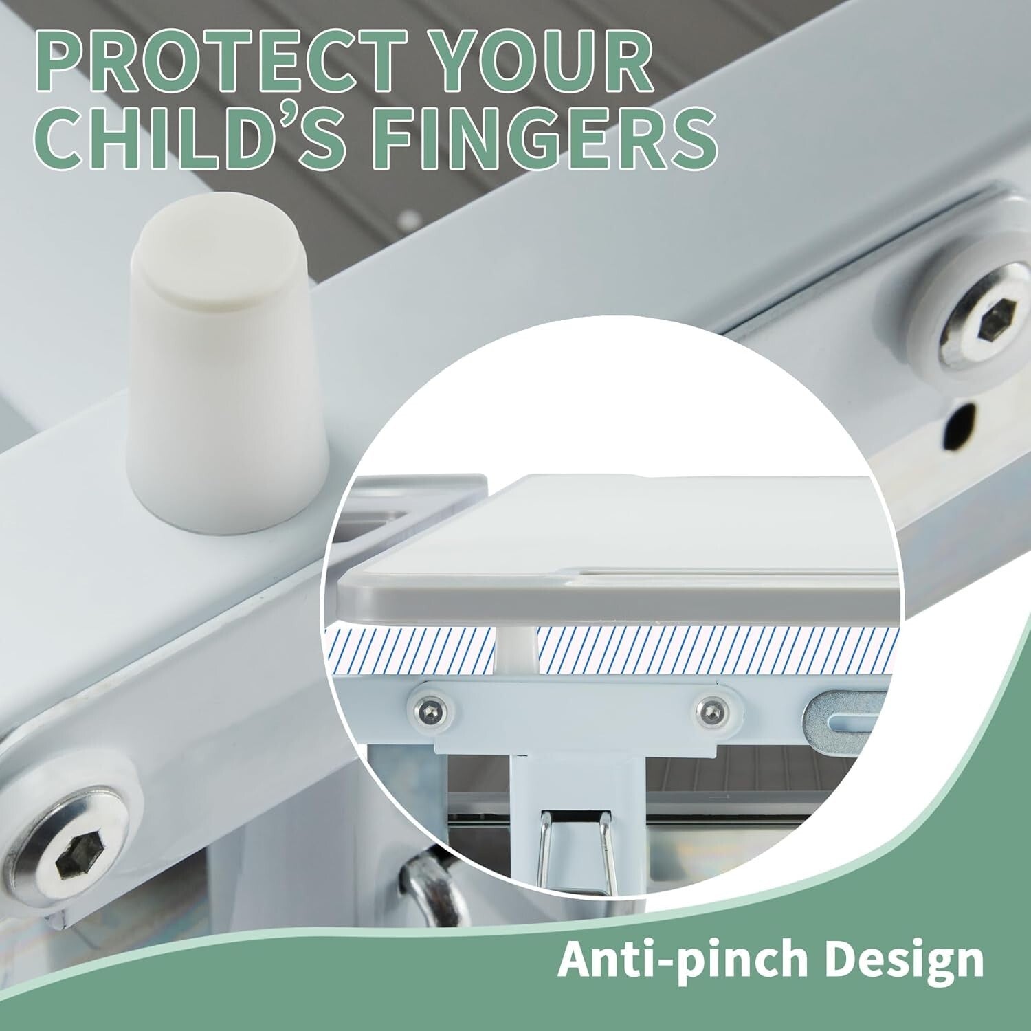 Durable Kids Desk and Chair Set with Adjustable Height and LED Lamp for Learning