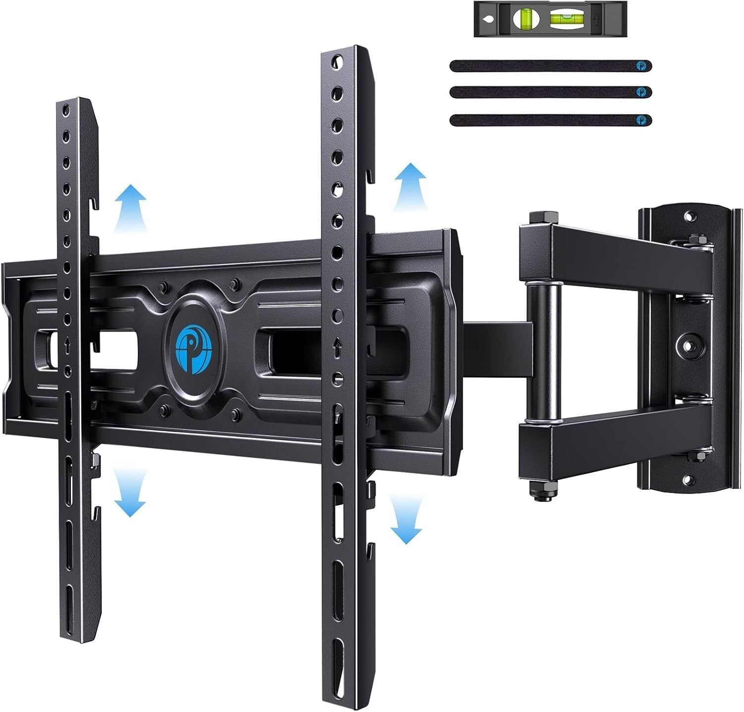 Durable Full Motion Wall Mount for TVs 26-60 Inches - Tilt & Swivel Convenience
