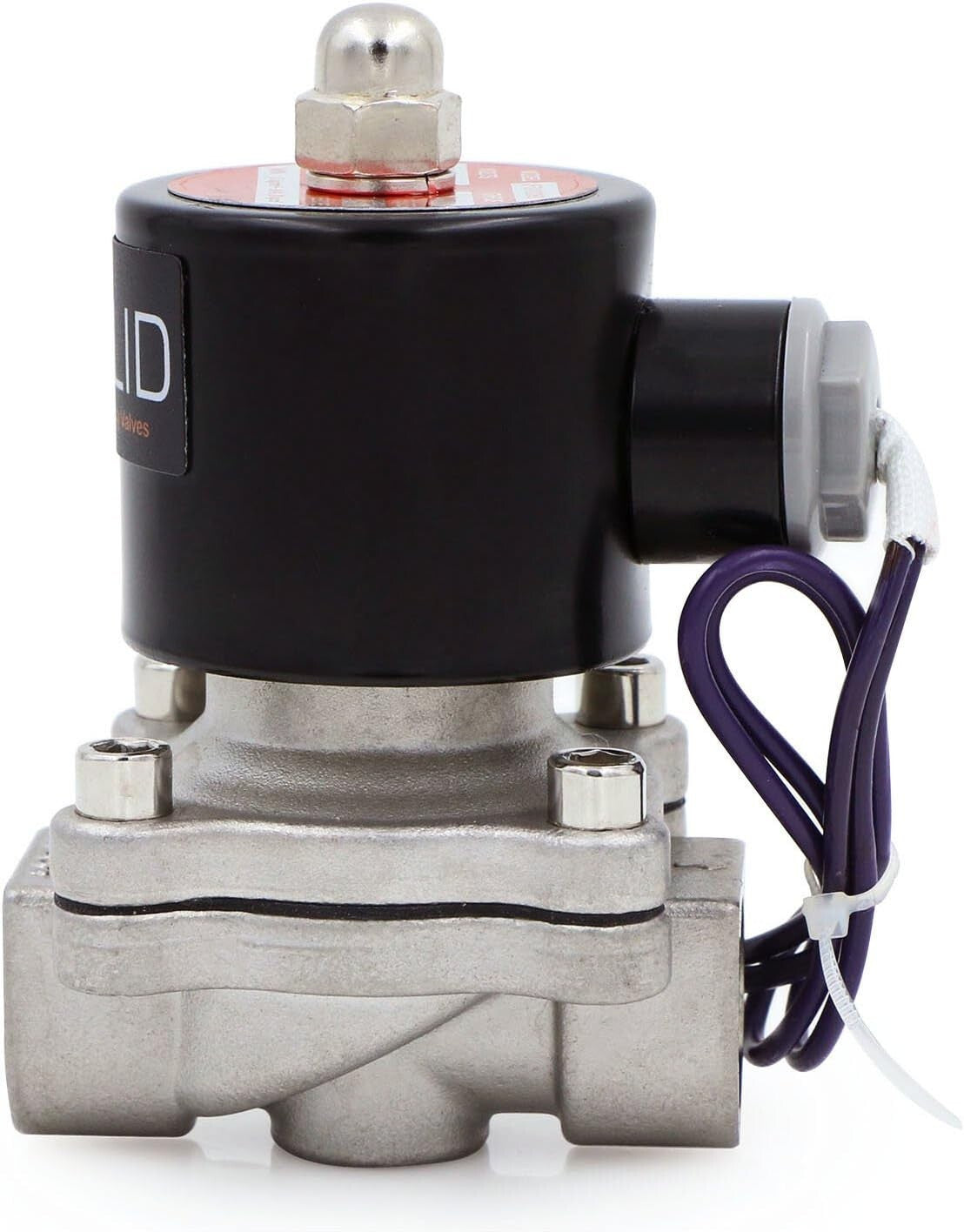 Compact 1/2" Stainless Steel 12V DC Solenoid Valve - Ideal for DIY Projects