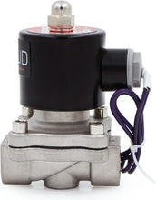 Load image into Gallery viewer, Compact 1/2" Stainless Steel 12V DC Solenoid Valve - Ideal for DIY Projects