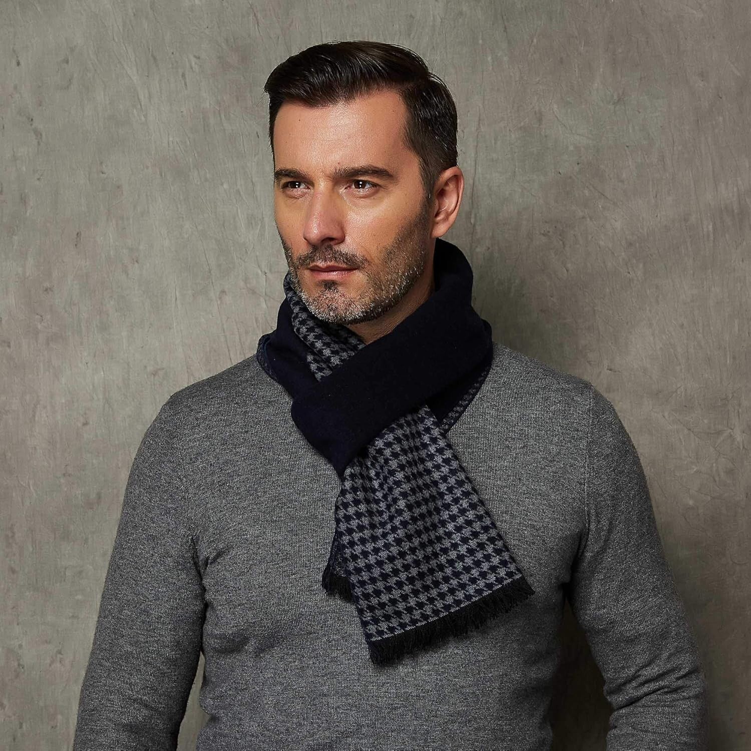 Gentlemen’s 100% Mulberry Silk Scarf - Luxurious, Brushed Softness, Gift-Boxed