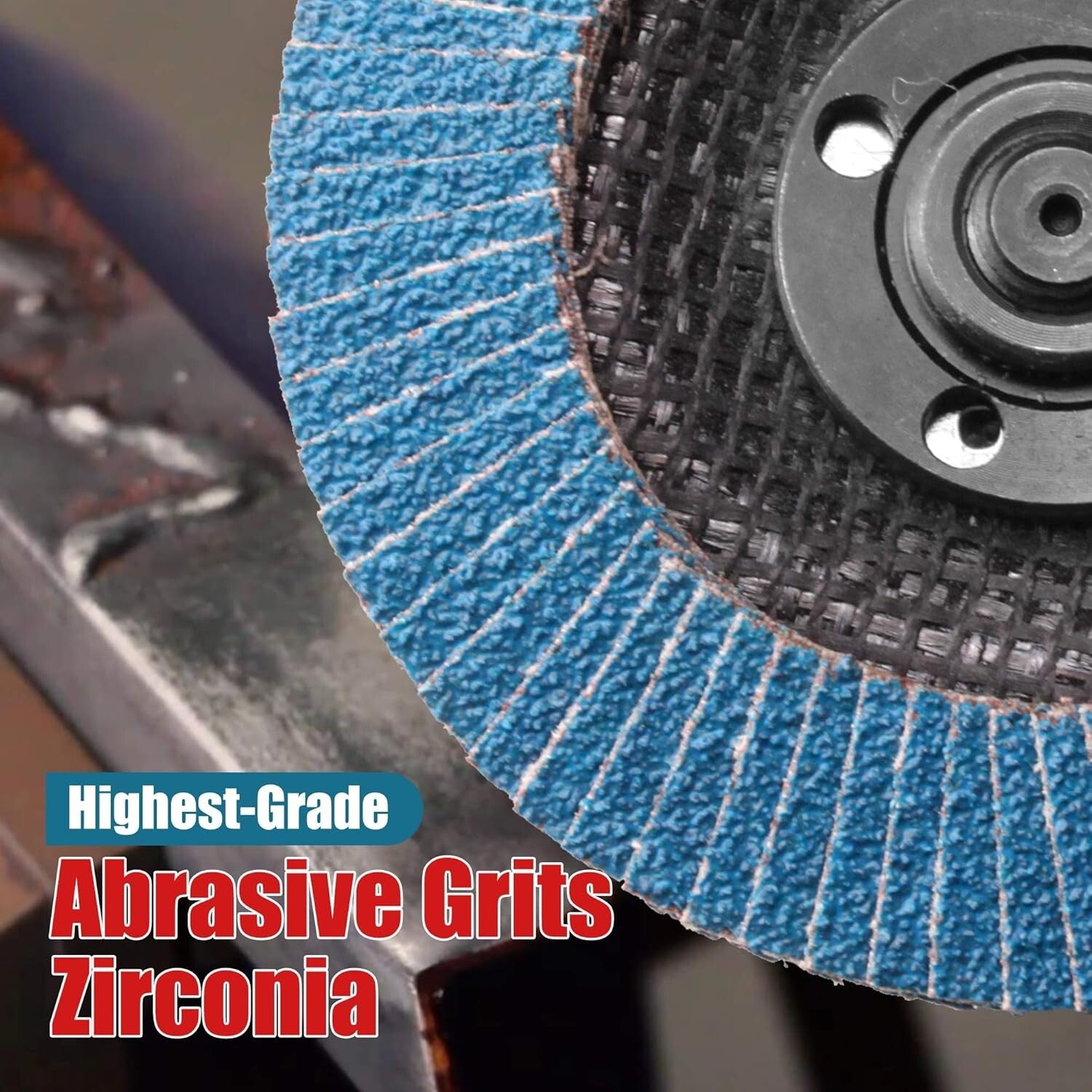 Premium 4 1/2 x 7/8-Inch Zirconia Flap Discs - Type 29 for Professional Grinders