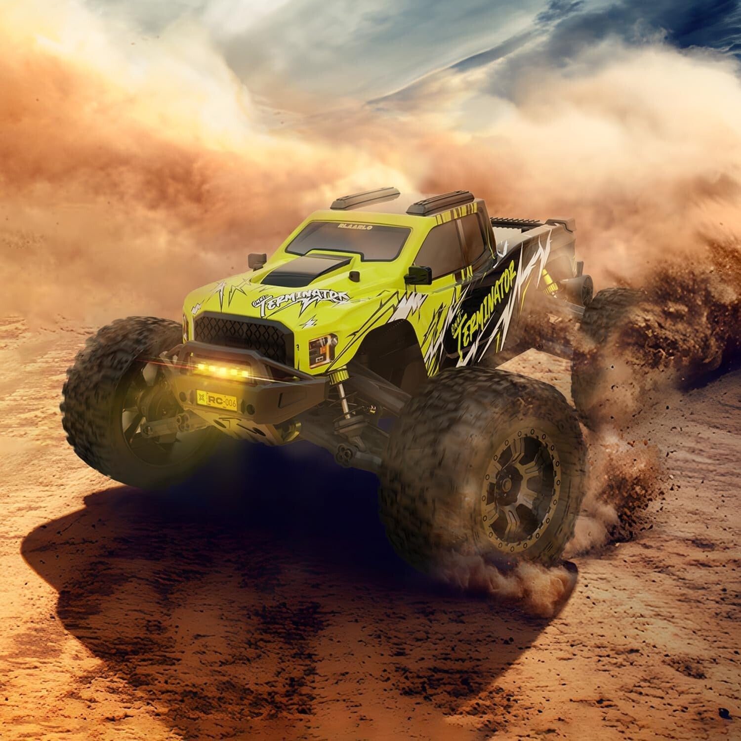 Fast 50mph Waterproof Monster Truck - Remote Control 1/10 Off-Road Adventure