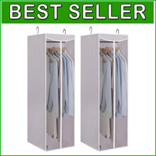 Load image into Gallery viewer, Large Zippered Garment Bags with Clear Window - Perfect for Closet Organization