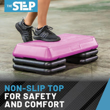 Load image into Gallery viewer, Sturdy Circuit Size Aerobic Step with Non-Slip Risers - Ideal Home Gym Accessory