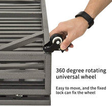 Load image into Gallery viewer, 42" Heavy-Duty Dog Crate with Lockable Wheels for Large Breeds - Easy Clean