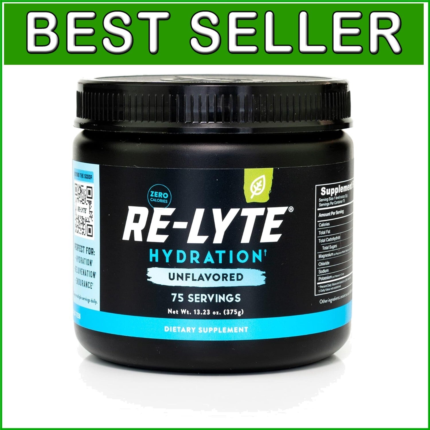 13.23 Oz Vegan Electrolyte Mix - Sodium-Potassium Blend for Optimal Hydration