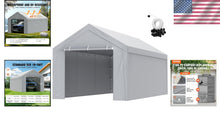 Load image into Gallery viewer, Robust 10x20 ft Carport Canopy Cover with Durable Side Wall for Outdoor Shelter