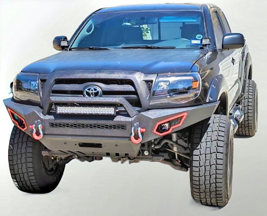 Elevate Your Tacoma 05-15 with a Front Bumper - Carbon Steel and Sleek Design
