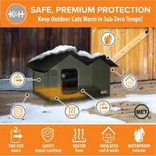 Load image into Gallery viewer, Insulated &amp; Weatherproof Heated Cat Shelter - Extra-Wide Design for Feral Cats